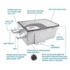 SAILINGFLO Marine Shower Sump Pump Kit System Drain Box-12V 750GPH