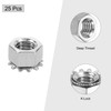 QUARKZMAN Pack of 25 3/8-16 K Locking Nut with Outer