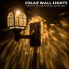 LeiDrail Solar Fence Lights, 4 Pack Solar Lights Outdoor Waterproof