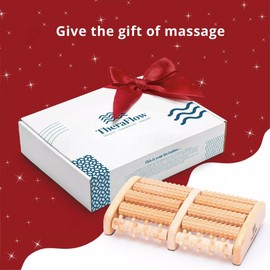 TheraFlow Dual Foot Massager Roller (Large). Relax and Relieve Plantar 687077566891