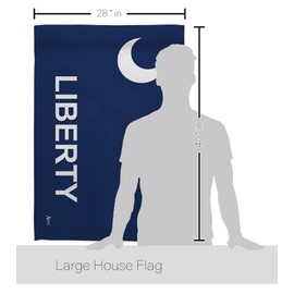 Americana Home & Garden Fort Moultrie House Flag Patriotic Historic July Memorial Veteran Independence United State American Decoration Banner Small Garden Yard Gift Double-Sided, Made in USA