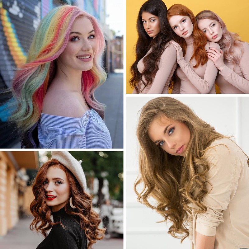 MUIIGOOD 25Pcs 32mm Hairpieces Snap Clips U Shape Wig Clips