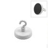 FIRST4MAGNETS Ferrite White Painted Clamping Magnet with M4 Hook for