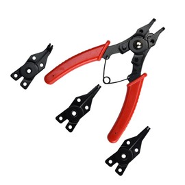 Operitacx 1 Set Multi Functional Circlip Plier Set Red High Tool for Retaining Rings Versatile Jaw Design for Automotive and Plumbing Use
