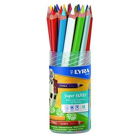 Lyra 3723182 Super Ferby Round Pot Rp18 18 Painted Coloured Pencil Crayons