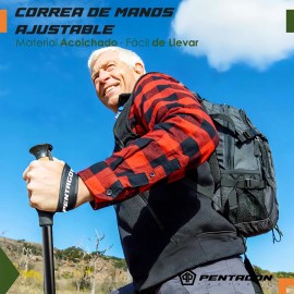 Baston Trekking Senderismo X2 Pentagon Aluminio + Accesorios