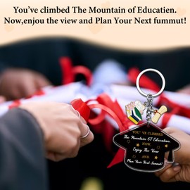 Acrylic Keychain Graduation Gifts For Him Her Class Of 2025 Women Men Middle Senior High School College Grad Student Nurse Daughter Son Degree Inspirational Religious Christian Gift