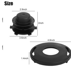 Upgrade 2-Pack Trimmer Head Rebuild Kit for Stihl KM55 KM85 KM90 KM110 KM130 FS-KM, Replaces 4002 710 2191, 4002 710 2108