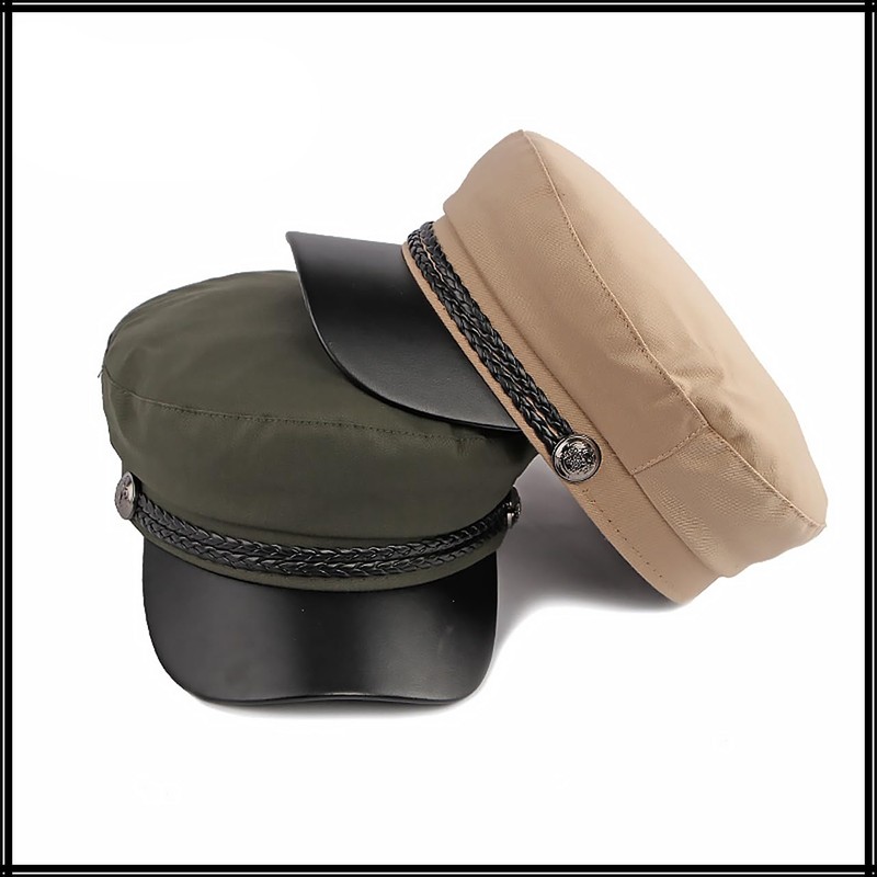 White Fang CZ094 Marine Cap, Long Face, Newsacket, Hat, Stylish,