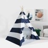 Ukadou Kids Teepee Tent for Boys Navy White Stripe Teepee