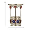Dale Tiffany Candle Holder, Silver