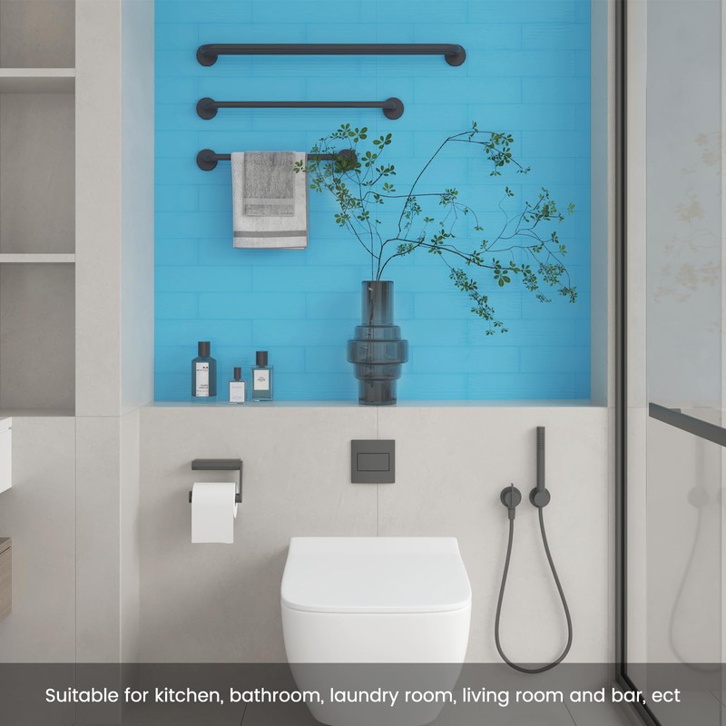 Adedeo Light Blue Glass Subway Tile 3 x 12 Inch