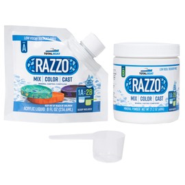 TotalBoat Razzo Acrylic Mineral Casting Compound Kits for DIY Home Decor & Art (Small Kit)
