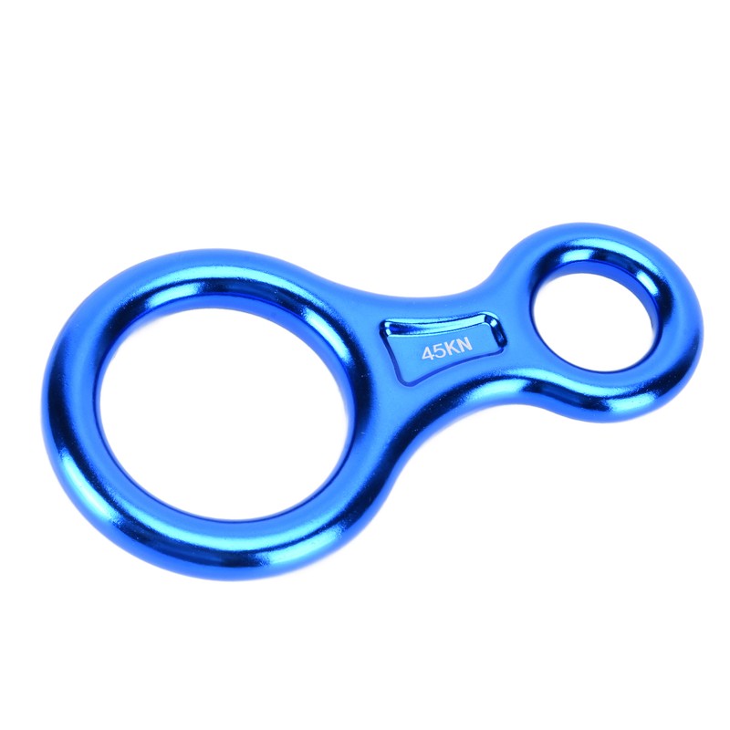 Descender Figure 8 Shape Aluminium Alloy 45KN Descent Abseiling Device