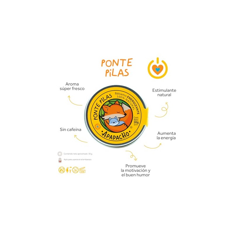 Apapacho Bálsamos - Ponte Pilas (Bálsamo energizante)
