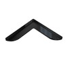 3D Cabin Shower Splash Guard - Bathroom Protector Shield (Black)
