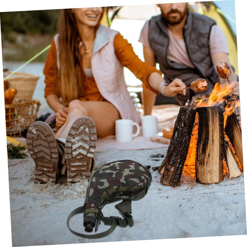 BESPORTBLE Camouflage Waist Water Bottle Pouch Portable Hydration Pack for