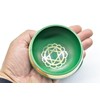 GK&CO. 3 Inch Green Color Chakra Tibetan singing bowls set,