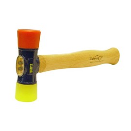 Estwing DFH12 Red and Yellow Rubber Mallet Hammer, 12-Ounce