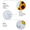 IUOCFER Blooming Sunflower & Green Leaves Hand Towels, Floral Decorative