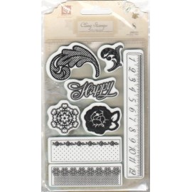 Prima Marketing - Rosarian Cling Mounted Stamp Planner Tags 559366