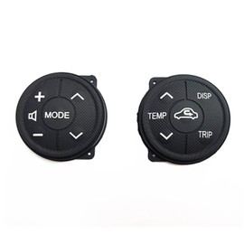 1Pair Steering Wheel Switch Buttons Controls Rubber Fit for Toyota Prius 2009-2015, for Prius C 2012 2013 2014 2015 2016 2017