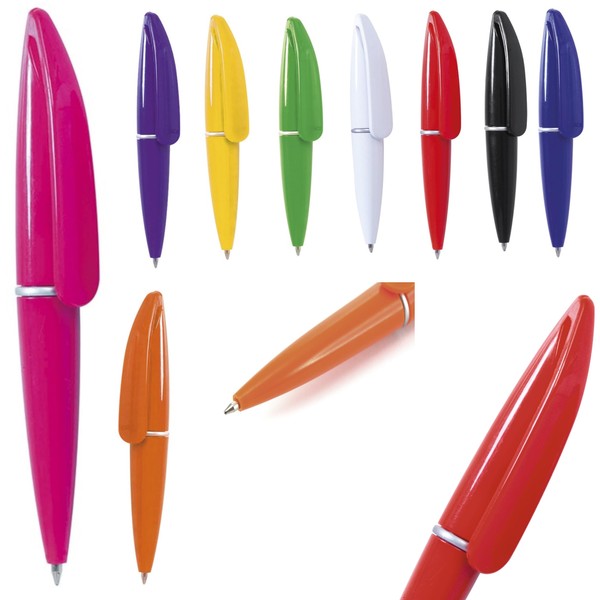 noTrash2003 Pack of 9 Mini Twist Ballpoint Pens (96 mm)