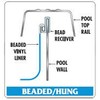 Harris Pool Products Beaded Liner Conversion Strips - 15' x
