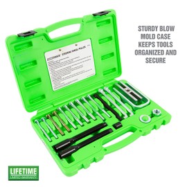 OEMTOOLS 37182 Steering Wheel Puller Set for All Major Makes and Automobiles, Lock Plate Removal, Sizes 5/16" x 18, 5/16" x 24, and 3/8" x 16 Included