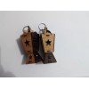 Wooden  LANTERN KEY CHAIN