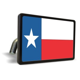 Unbranded Billet ALUMINUM Trailer Tow Hitch Cover with State of Texas Flag Color Design