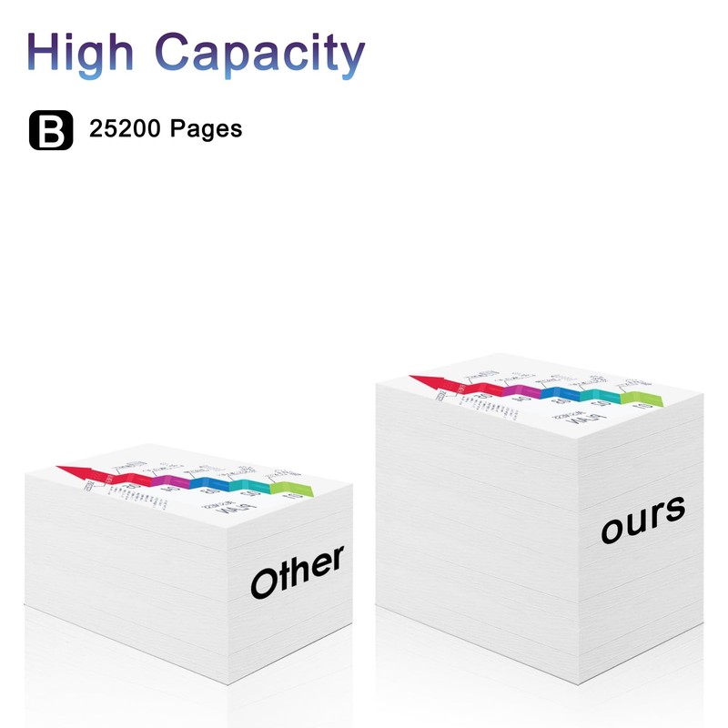 T2TONER 147X Toner Cartridges Black High Yield with Chip Replacement