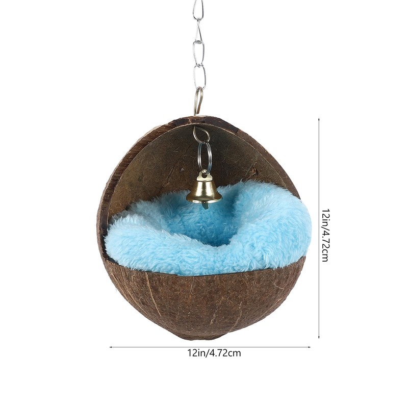 POPETPOP Hamster Hammock Cute Soft Coconut Shell Sleeping Nest with