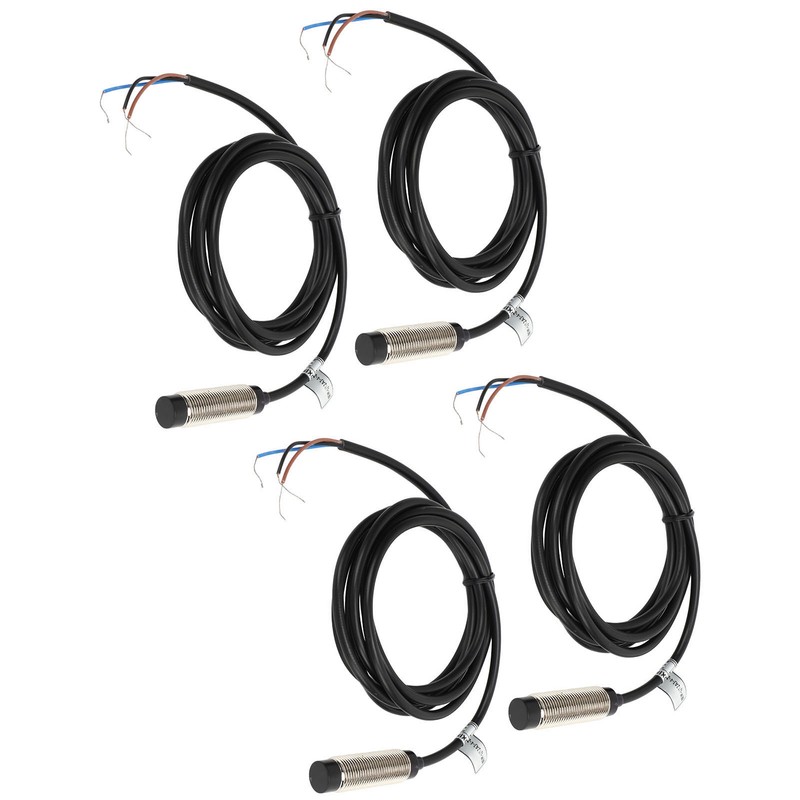 4 Sets Proximity Sensor 3 Wire NPN NC Contact Inductive