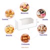 BAKIPACK 15 Roll Cake Boxes, White Bakery Boxes with Window,