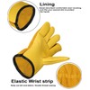 Work Gardening Gloves for Men Women 2 Pairs Leather Gloves