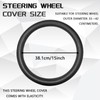 SWQS Steering Wheel Cover, Silicone Anti-Slip Steering Wheel Protector for