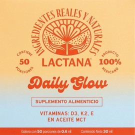 Daily Glow, Vitamina D3 + K2, MCT (aceite de coco), Cont. 30 ml