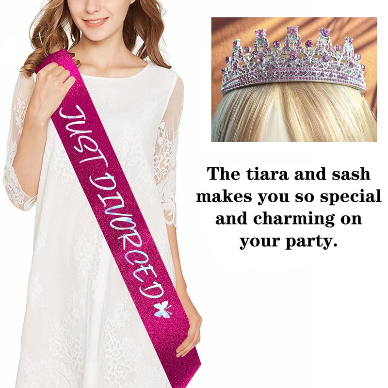 Just Divorced Tiara and Sash Divorced Party Tiara Women Party