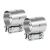 DOCAS 2.5 Inch Exhaust Clamp, Lap Joint Band Clamp Stainless