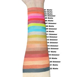 DELISOUL Eyeshadow Crayon,Matte & Shimmer Eyeshadow Stick,Waterproof Eye Shadow Pencil With Sharpener,Eye Brightener Stick,Glitter Eyeliner Pen,Long Lasting buildable Neutral Eye Makeup,18 Shimmer