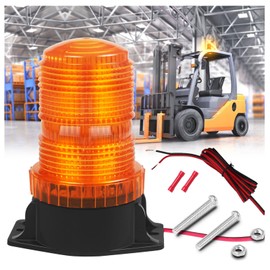 ONERAY [30 luces LED estroboscópicas con cable de extensión, DC10-110 V ámbar advertencia de emergencia intermitente de seguridad estroboscópica para vehículos, carretillas elevadoras, tractores,