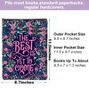 Floral Book Sleeve Book Cover Book Protector with Zipper Graduation