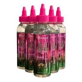 Mielle Organics 6 Pack of Mielle Rice Water & Aloe Vera Itch Relief Clear Gel 4oz. Bottles NEW