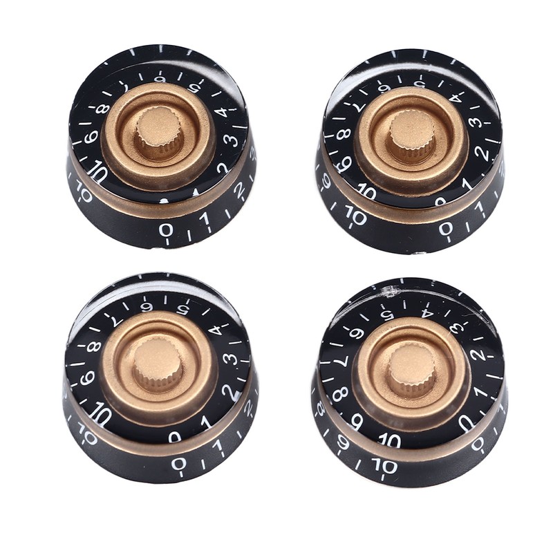 4PCS Electric Guitar Bass Knobs Potentiometer Knob Caps for Volume