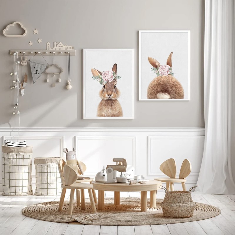 Nursery Rabbit Art small unframed