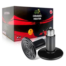 Leoterra 150w Ceramic Heat Emitter, Ceramic Heat Lamp Bulbs for Reptiles, Reptile Tank,Hedgehogs Chicken coop Heater,Dog,Cat,Strong Durable and Powerful,Gives Off No Light(150w 2-Pack)