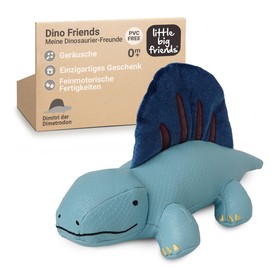 Little Big Friends Dino Friends Stimulates the Senses with Colours, Textures and a Ringing Bell, Vegan Leather, Easy to Clean, Dimitri the Dimetrodon