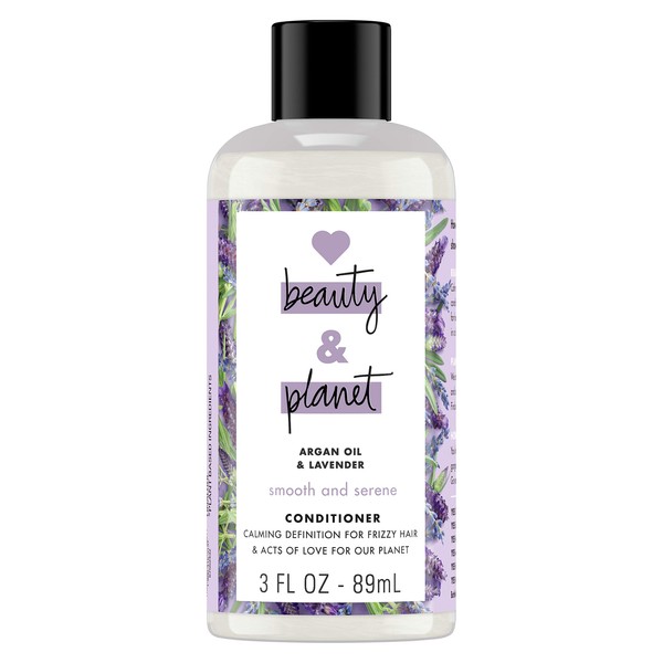 Love Beauty And Planet Smooth and Serene Argan Oil Conditioner for Hair Shine Argan Oil and Lavender 3 oz, 12 Pieces