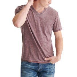 Lucky Brand mens Venice Burnout V-neck Tee T Shirt, Port Royale, Large US